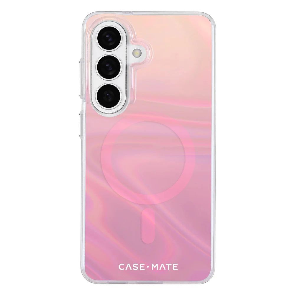 Case-Mate Samsung Galaxy S26 Series - Peach Bubble Magnetic Case (Iridescent)