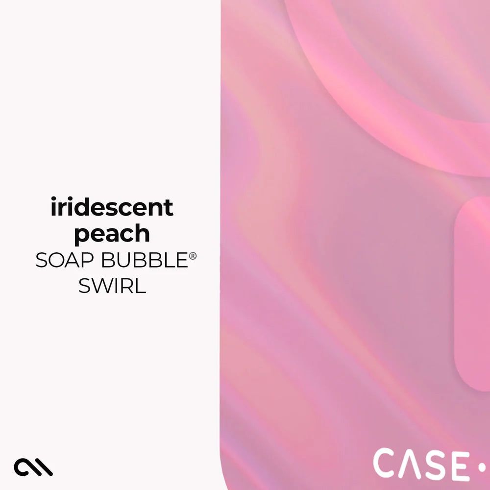 Case-Mate Samsung Galaxy S26 Series - Peach Bubble Magnetic Case (Iridescent)