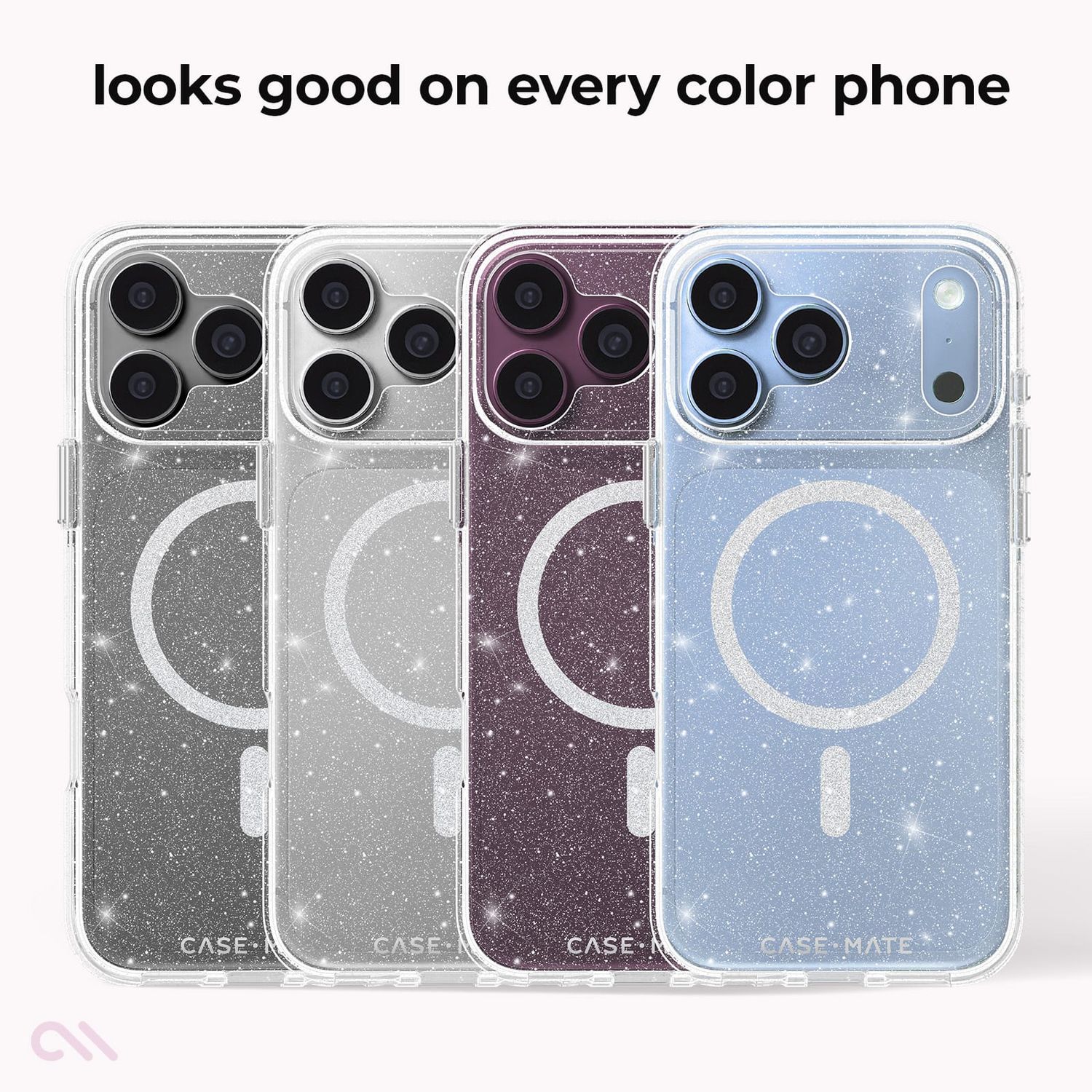 Case-Mate iPhone 18 / 17 Pro Max Twinkle MagSafe Case - Twilight Silver