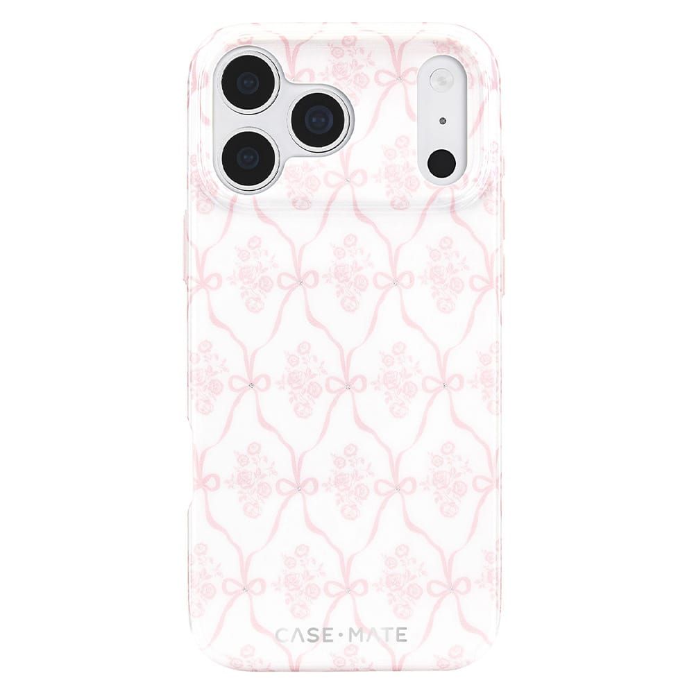 Case-Mate iPhone 18 / 17 Pro / Pro Max Trellis Bow MagSafe Case - Ballet Pink iPhone 18 / 17 Pro Max