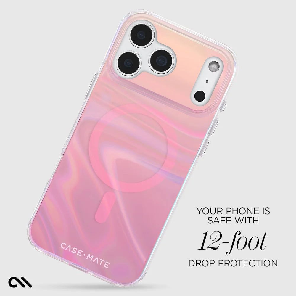 Case-Mate iPhone 17 Series Peach Bubble MagSafe Case