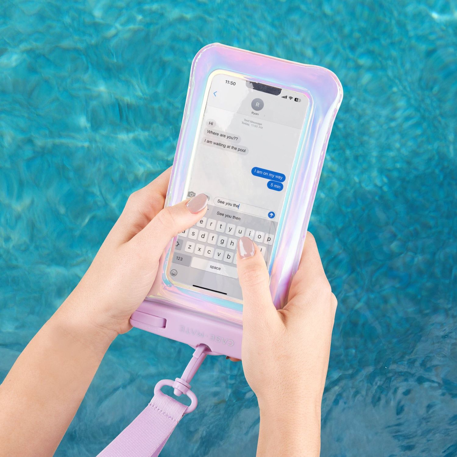 Case-Mate Waterproof Floating Phone Pouch with Zip Pocket XL