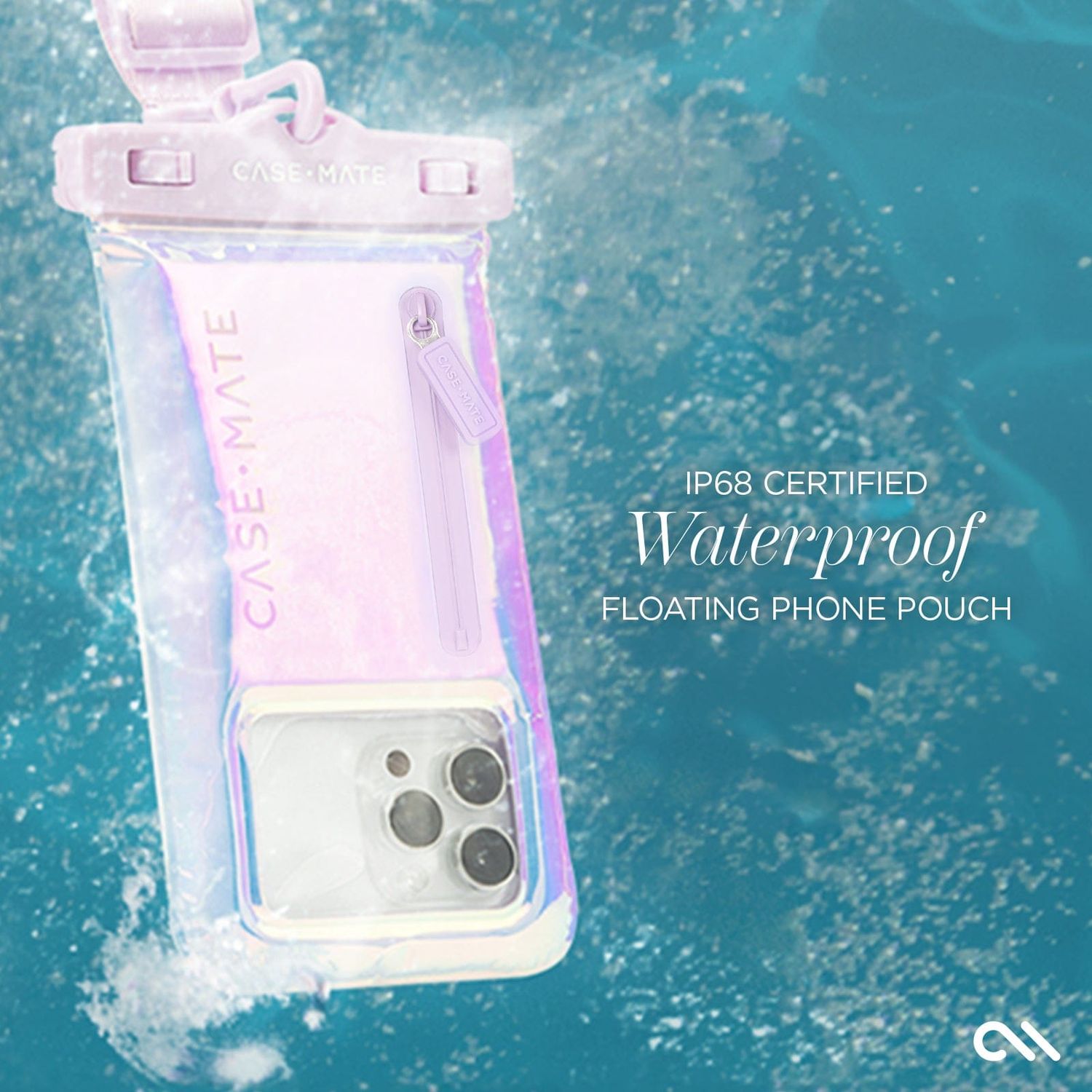 Case-Mate Waterproof Floating Phone Pouch with Zip Pocket XL