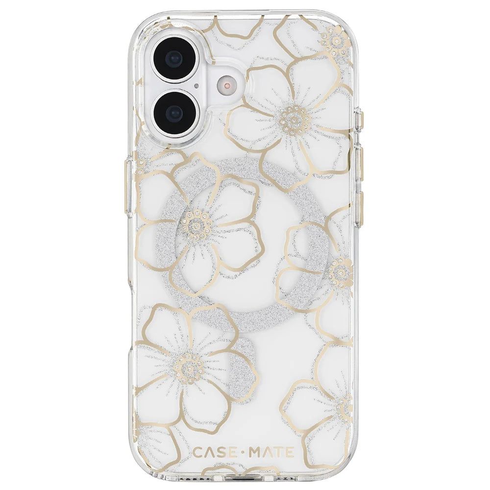 Case-Mate iPhone 17 Series Floral Gems Gold MagSafe Case iPhone 17