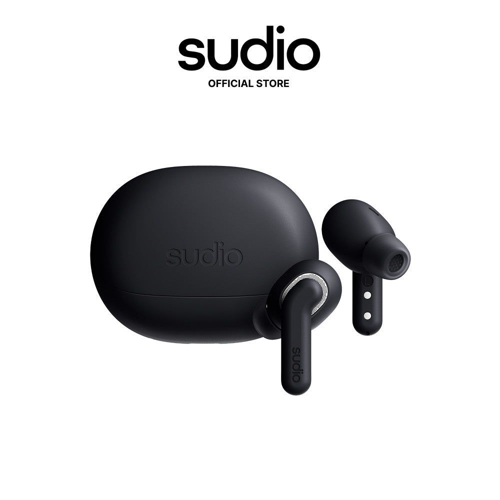 Sudio E4 Pro Wireless Earbuds with Hybrid ANC - Black