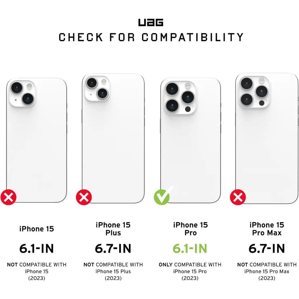 UAG iPhone 15 Pro Case Monarch Kevlar Black