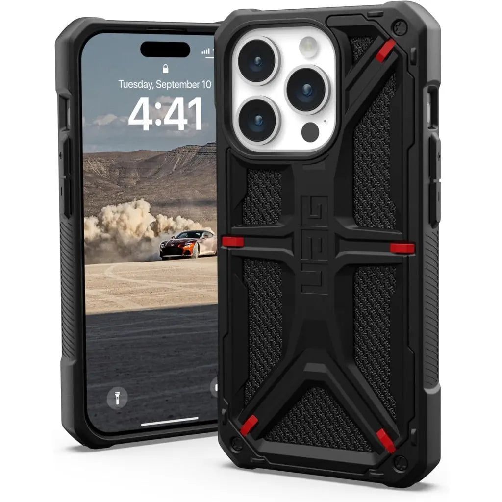 UAG iPhone 15 Pro Case Monarch Kevlar Black - Kevlar Black
