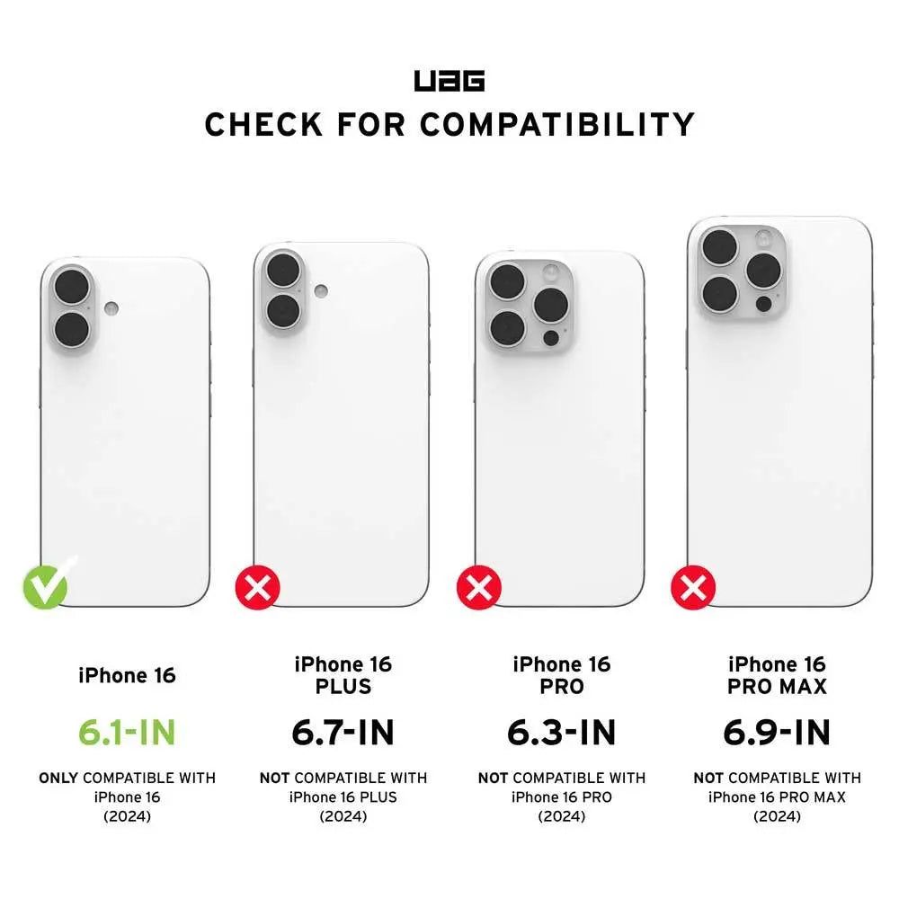 UAG iPhone 16 Case Plyo Transparent