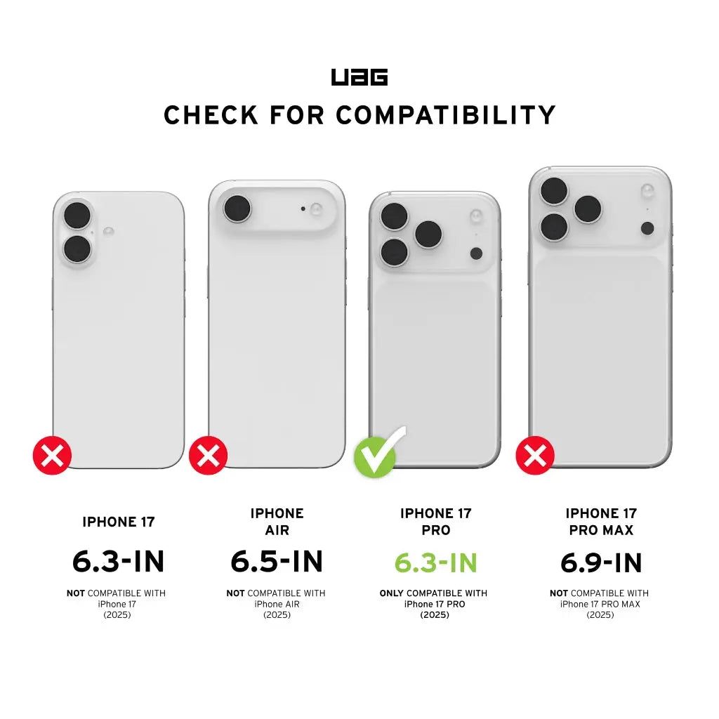 UAG iPhone 18 Pro / 17 Pro Case 6.3" Plyo Magnetic