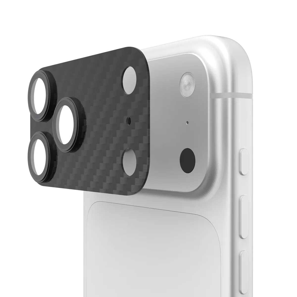 UAG iPhone 18 Pro Max Camera Shield, Clear / Silver Hex