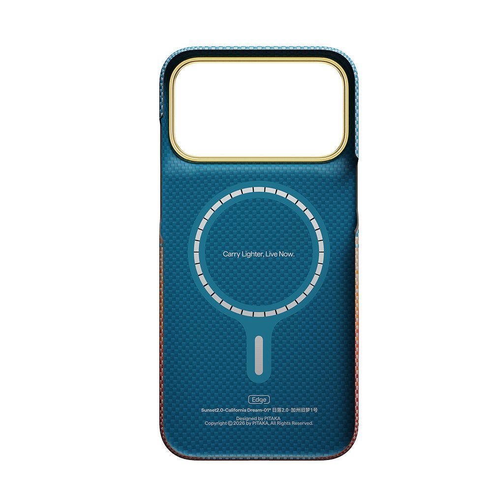 PITAKA PT-KI1806PM Edge Case for iPhone 18 Pro Max - California Dream product view 2 - PITAKA