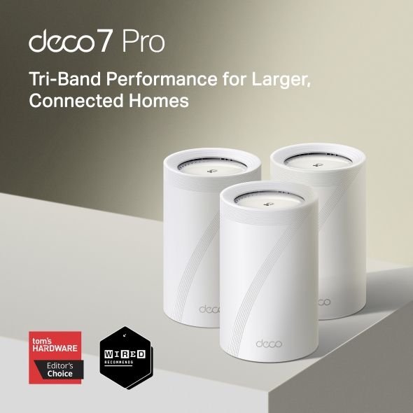 TP-Link Deco BE68 (2-Pack) BE14000 Tri-Band Whole Home Mesh WiFi - alternate view