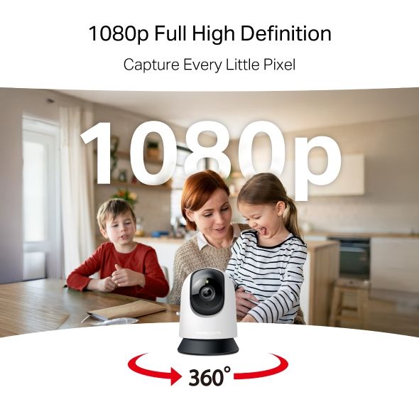 Mercusys MC200 Pan/Tilt Home Security Wi-Fi Camera - additional view