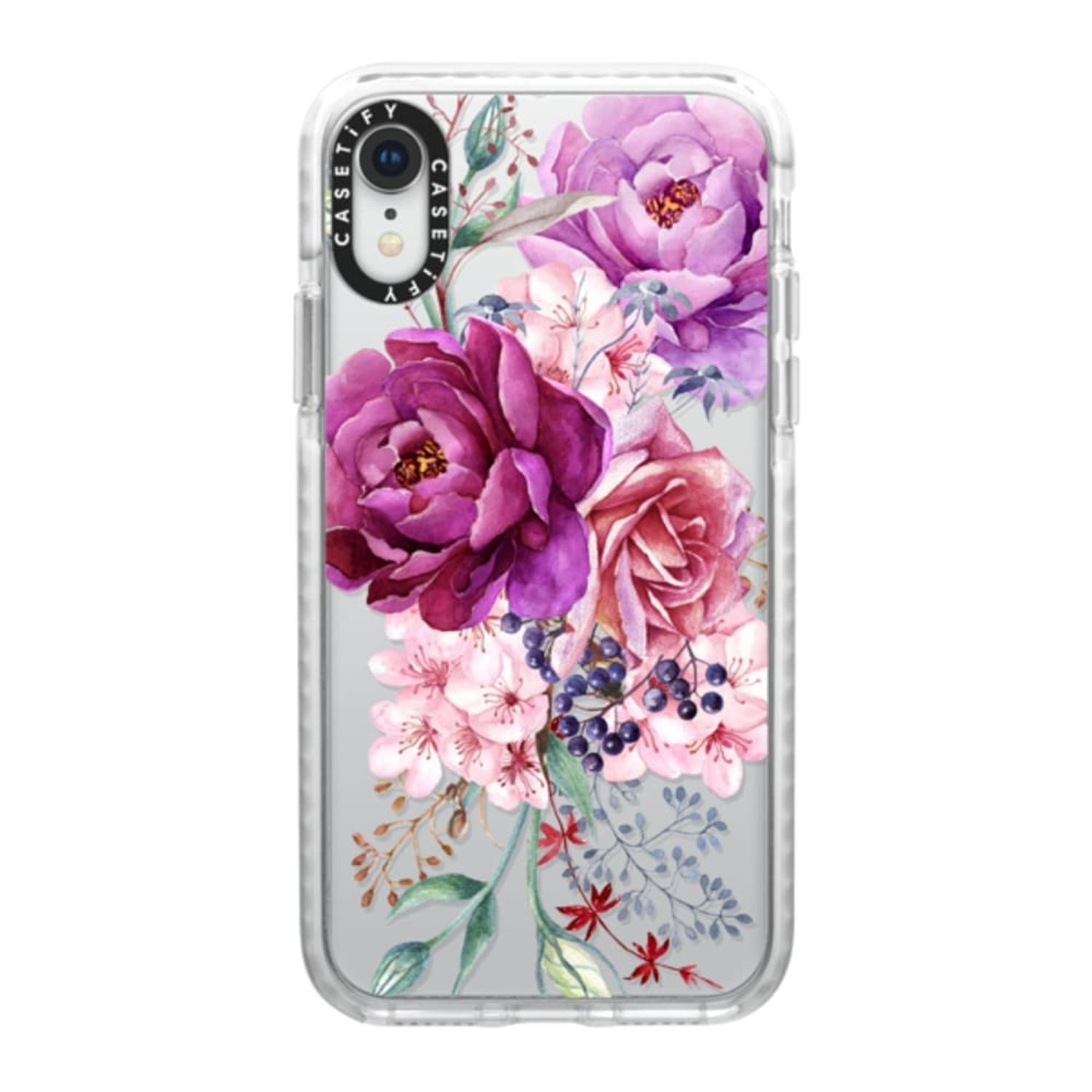 CASETiFY iPhone XS Max Impact Case, Frost Purple Peony