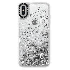 CASETiFY iPhone XS Max Glitter Case, Monochrome Silver