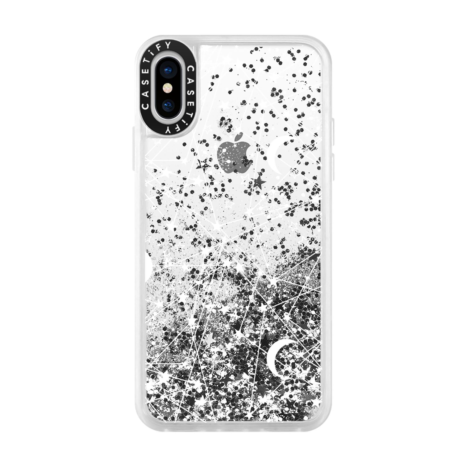 CASETiFY iPhone XS Glitter Case, Rose Pink Pink Floral
