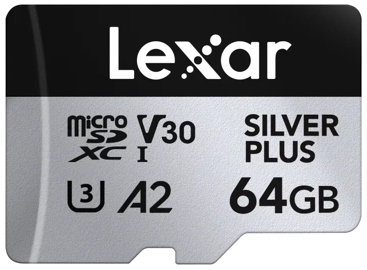 Lexar Professional SILVER PLUS microSDXC UHS-I Card - 64GB