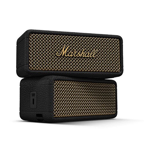 Marshall Emberton III Bluetooth Speaker - Black &amp; Brass
