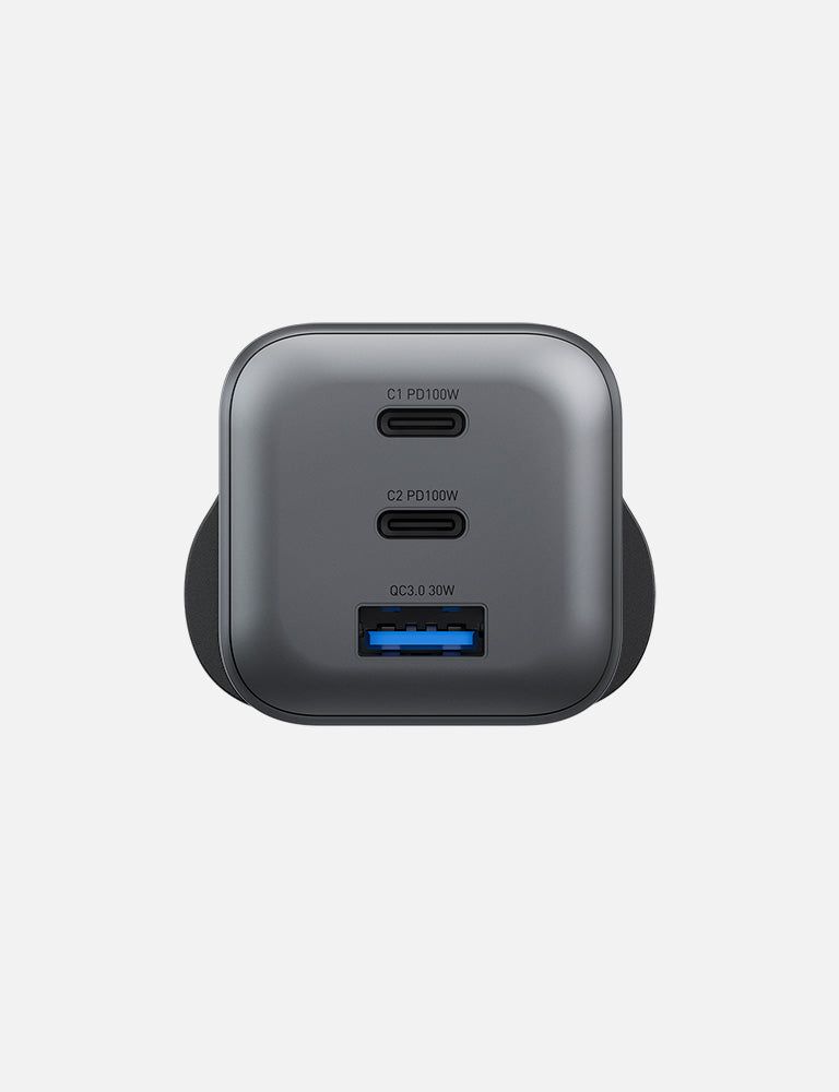 Energea AmpCharge Mini 100W 1A2C Wall Charger, Gunmetal