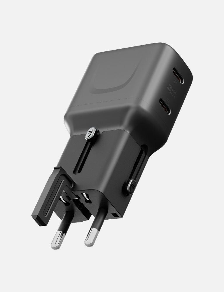 Energea TravelGo 65W Travel Adapter, Gunmetal