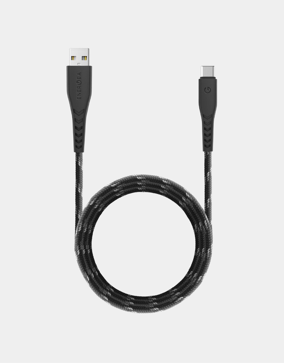 Energea NyloFlex USB-A to USB-C Cable, 1.5M Black