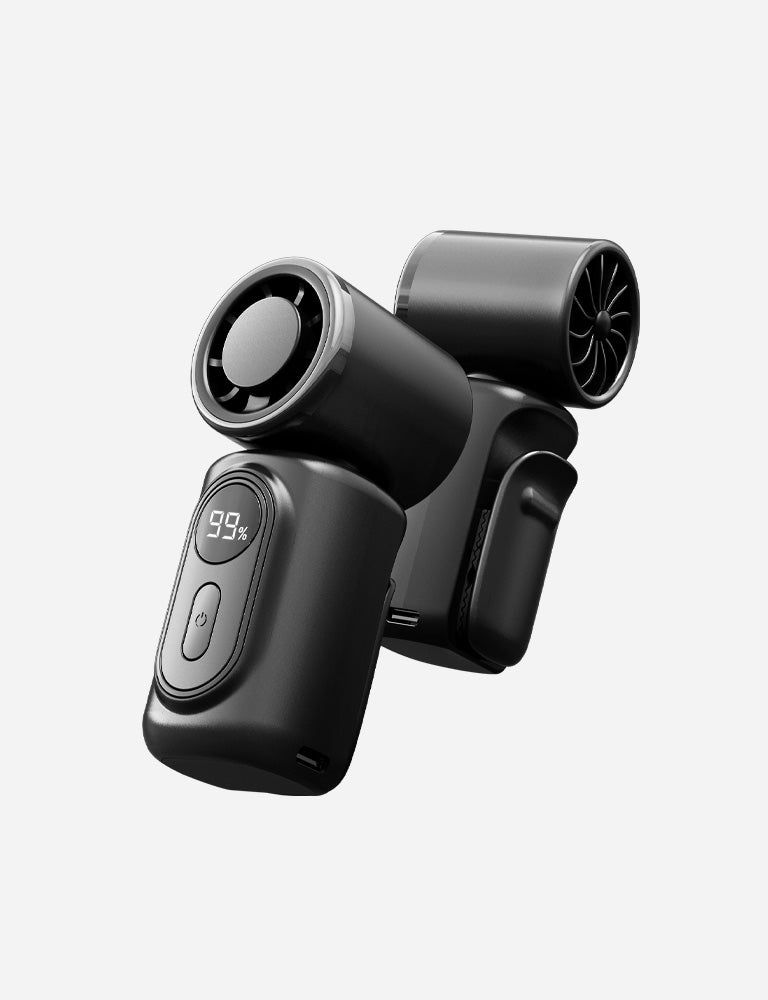 Energea AirVia Mini Portable Fan 3000mAh, Black