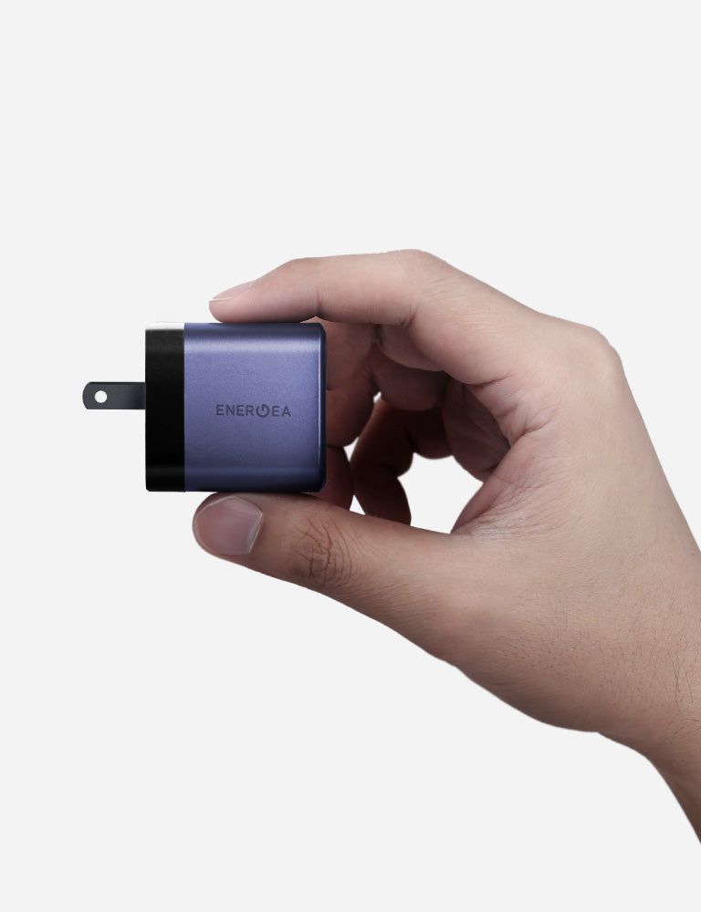 Energea AmpCharge 45W AVS 1A1C Wall Charger, Indigo Blue