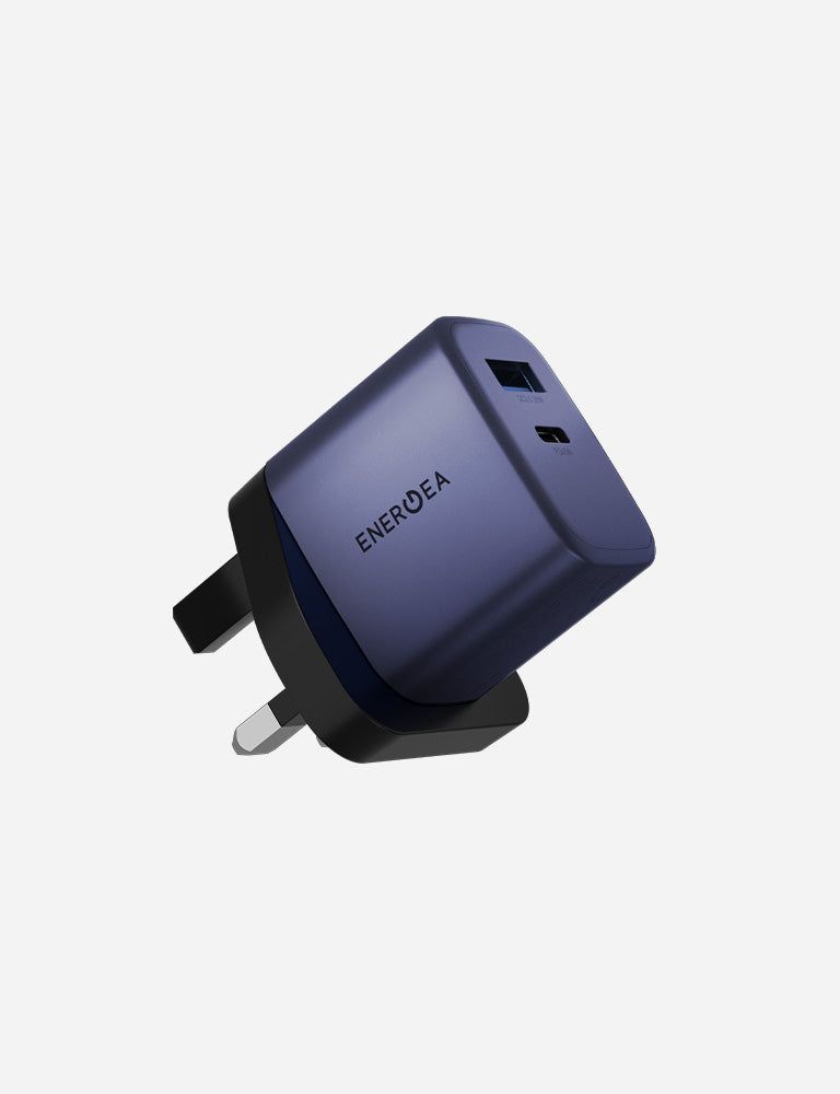 Energea AmpCharge 45W AVS 1A1C Wall Charger, Indigo Blue