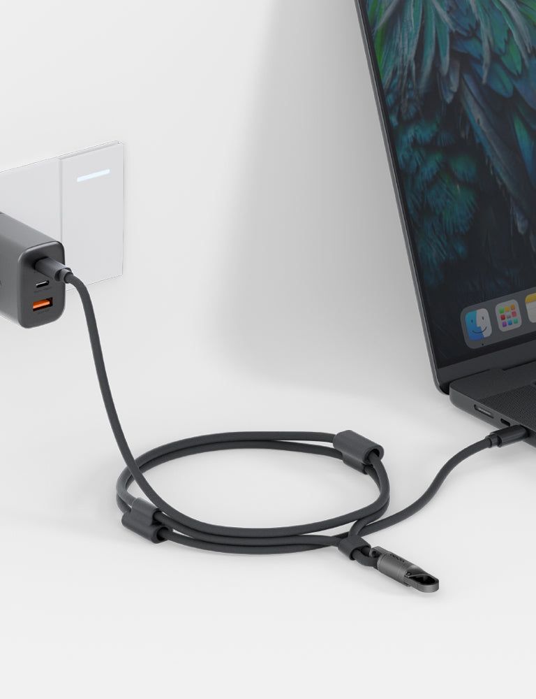 Energea Lasso USB-C to USB-C Cable, 1.5M Black