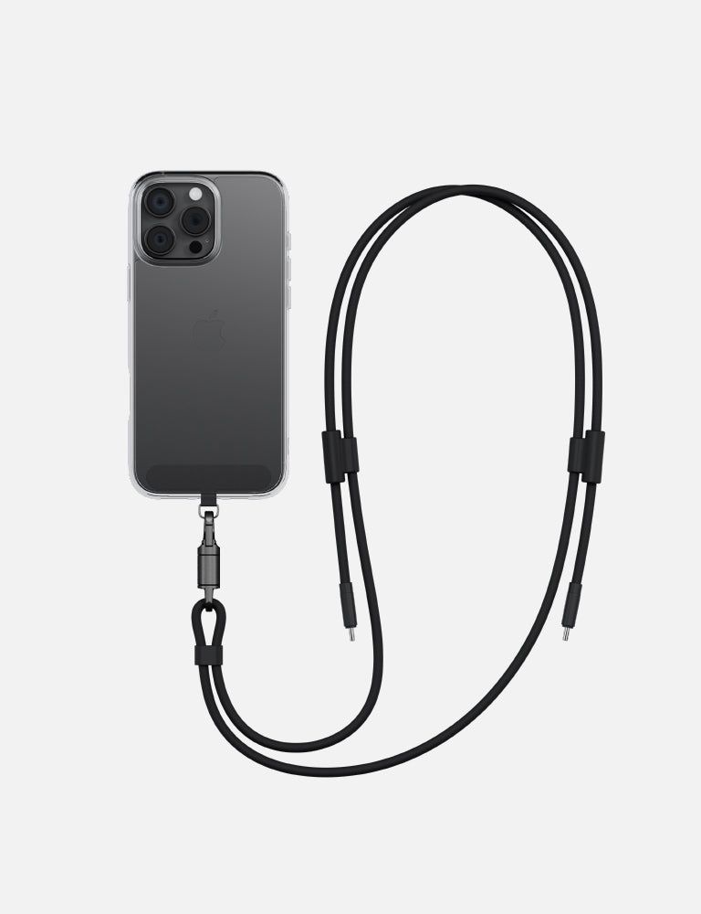 Energea Lasso USB-C to USB-C Cable, 1.5M Black