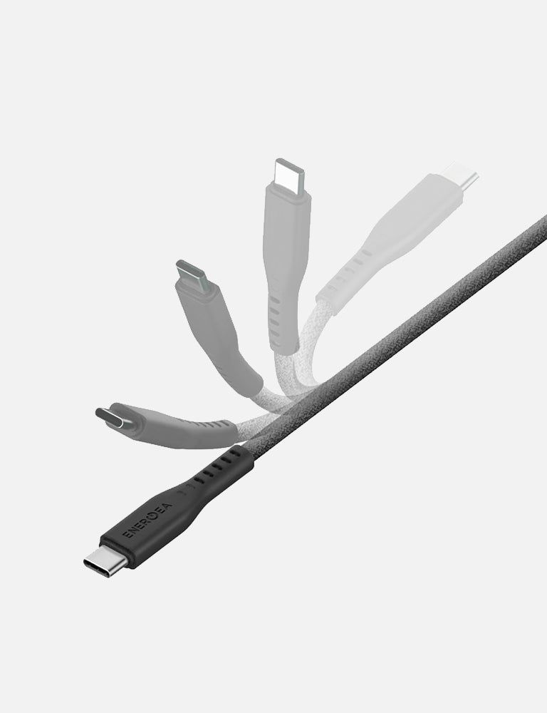 Energea Flow USB-C to Lightning Cable, 1.5M Black