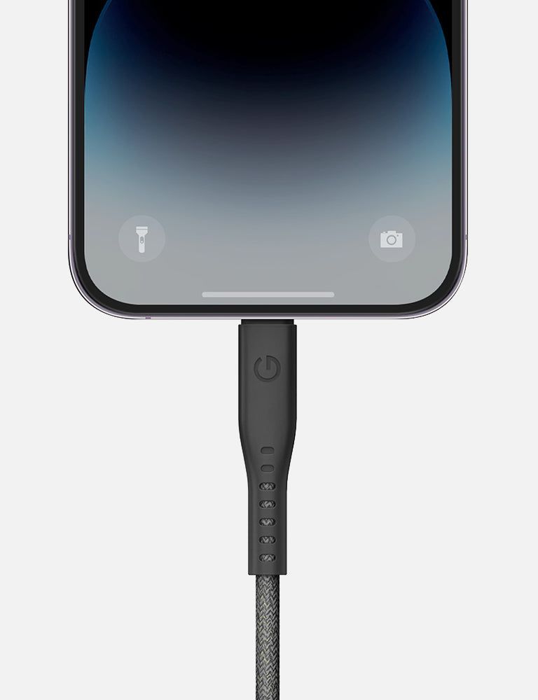 Energea Flow USB-C to Lightning Cable, 1.5M Black