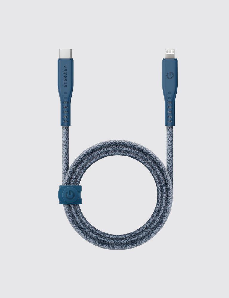 Energea Flow USB-C to Lightning Cable, 1.5M Black