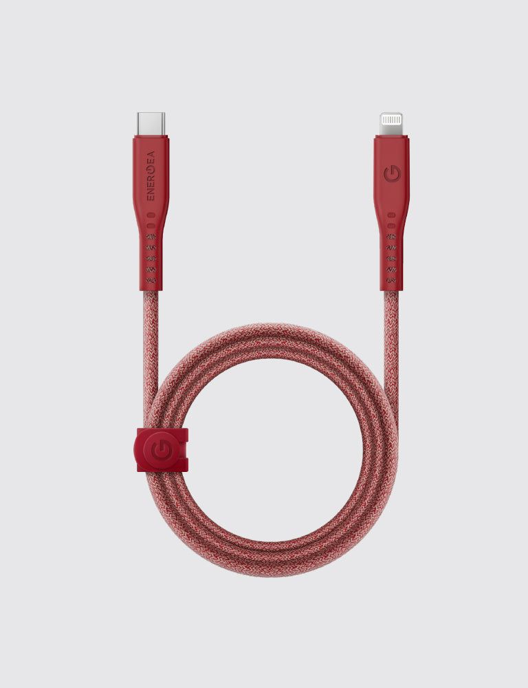 Energea Flow USB-C to Lightning Cable, 1.5M Black