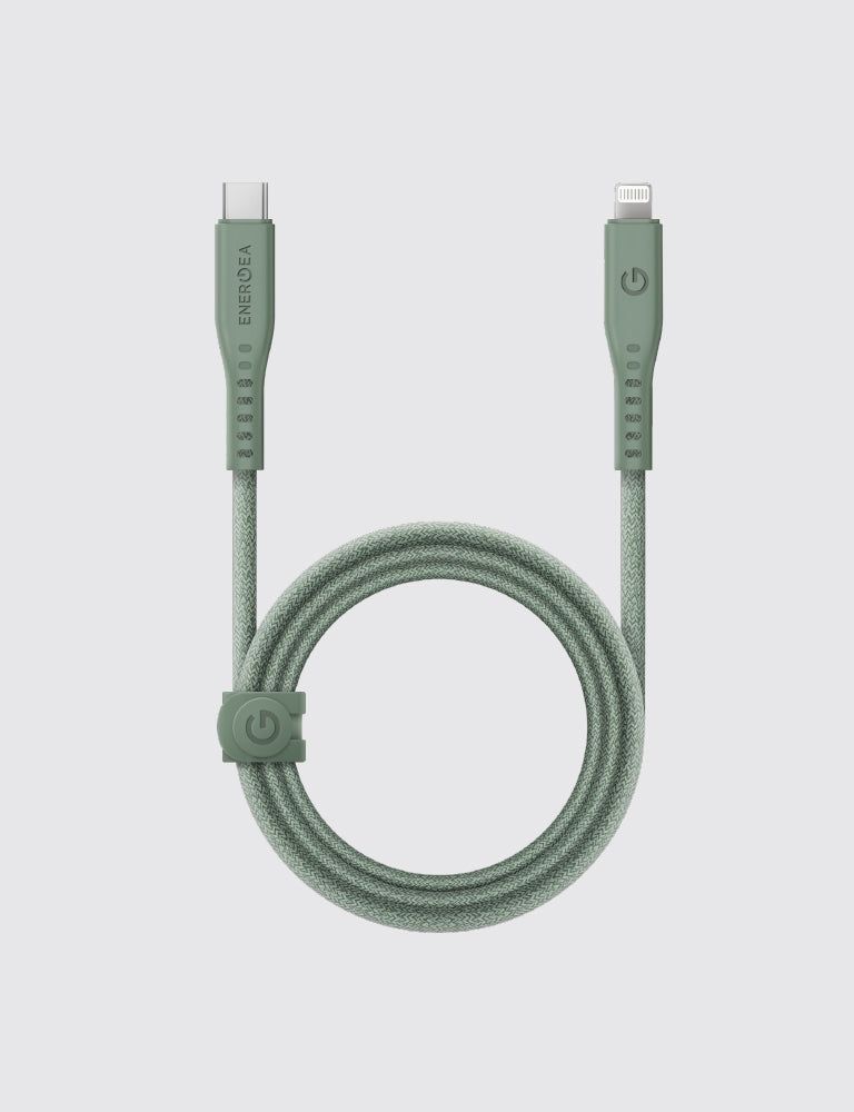 Energea Flow USB-C to Lightning Cable, 1.5M Black