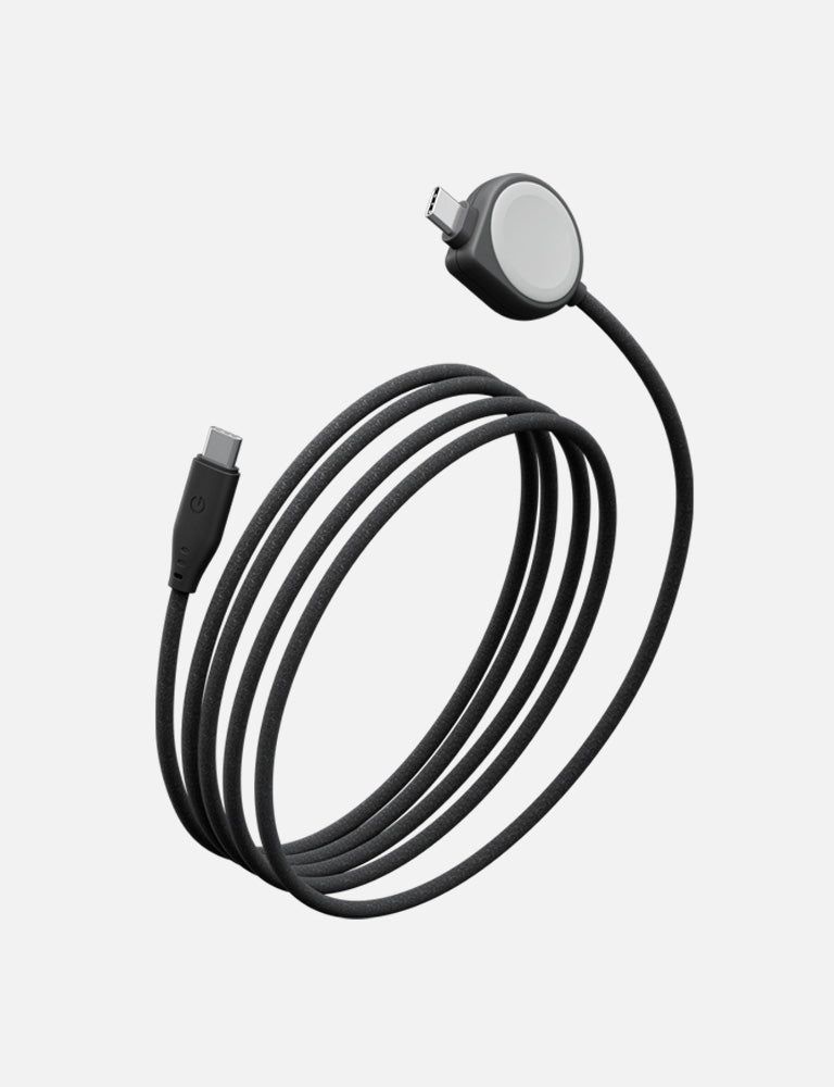 Energea Flow Duo Apple Watch Cable, 1.5M Black