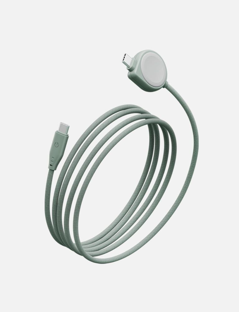 Energea Flow Duo Apple Watch Cable, 1.5M Black