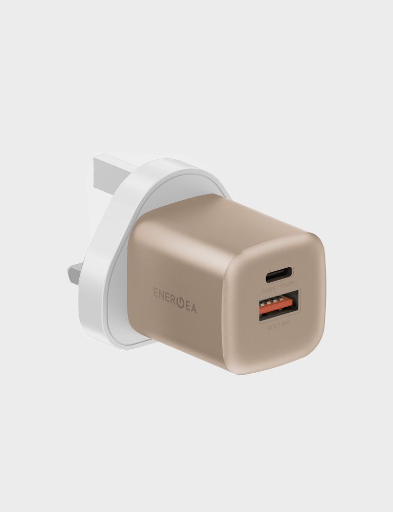 Energea AmpCharge GaN 35W 1A1C Wall Charger, Gunmetal