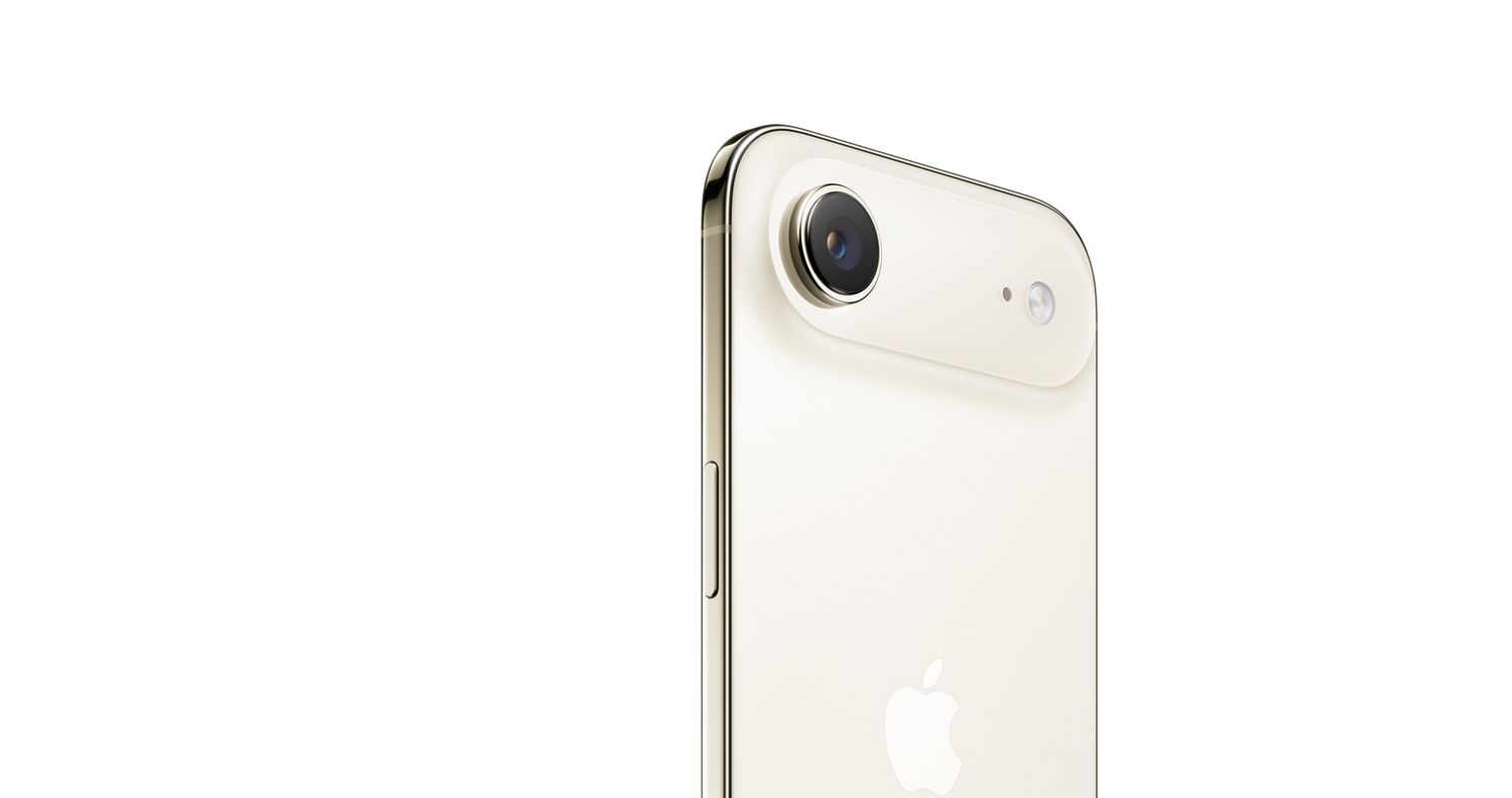 Apple iPhone Air Light Gold rear camera and finish detail