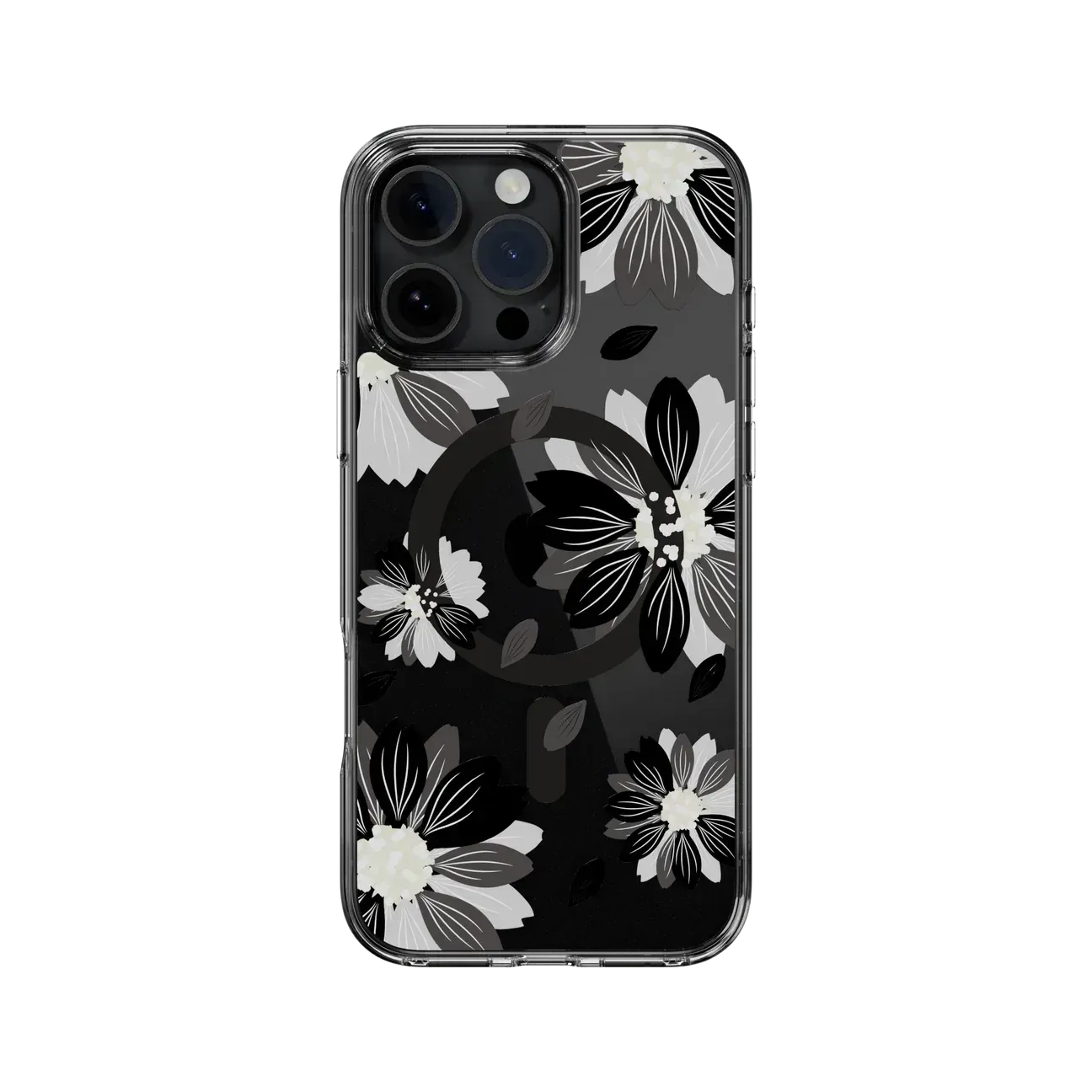 SwitchEasy iPhone 16 Pro Max Style M Pattern, Color: Black Flower