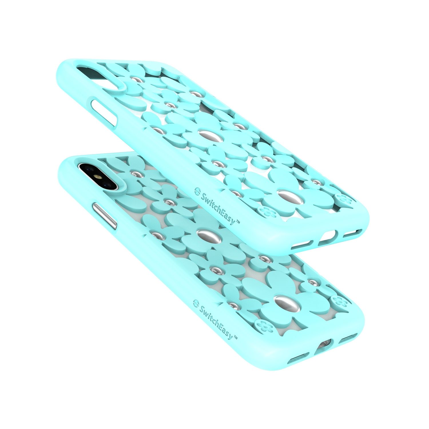 SwitchEasy iPhone Xs Max Fleur TPU Case, Color: Mint