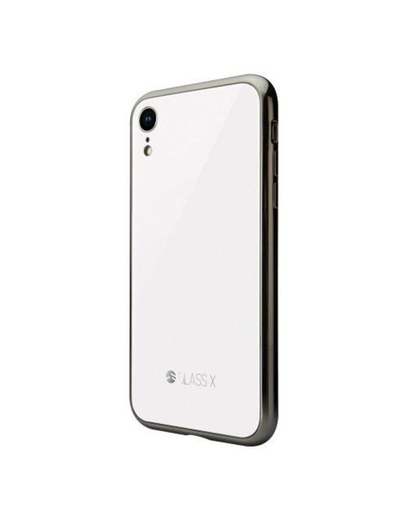 SwitchEasy iPhone XR Glass X TPU+Glass Case, Color: White