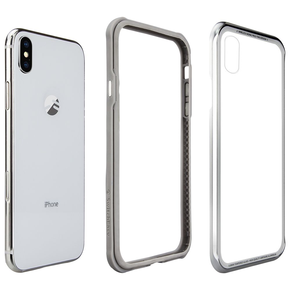 SwitchEasy iPhone Xs Max iGlass Aluminum+Glas
