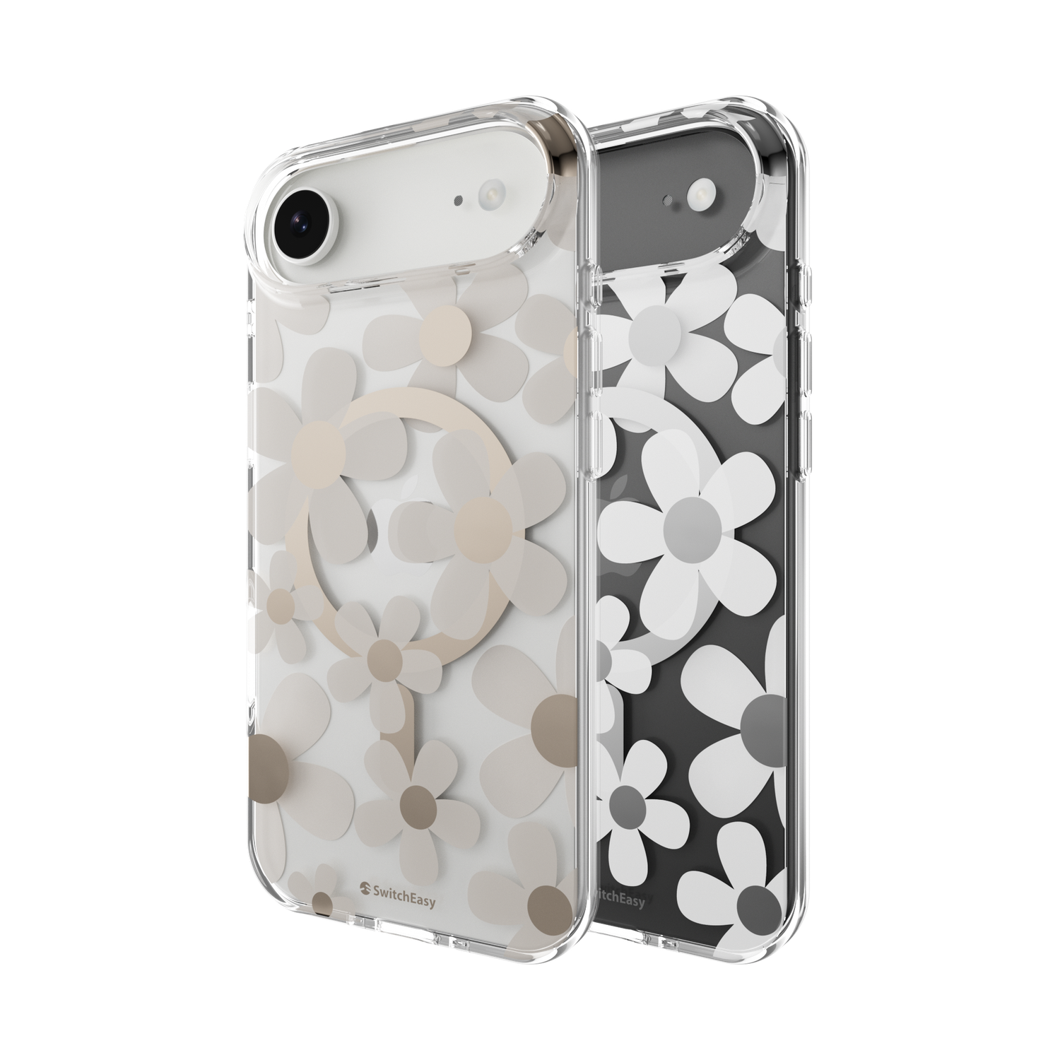 SwitchEasy iPhone Air Fleur M 3D Pattern Case, Golden Gray