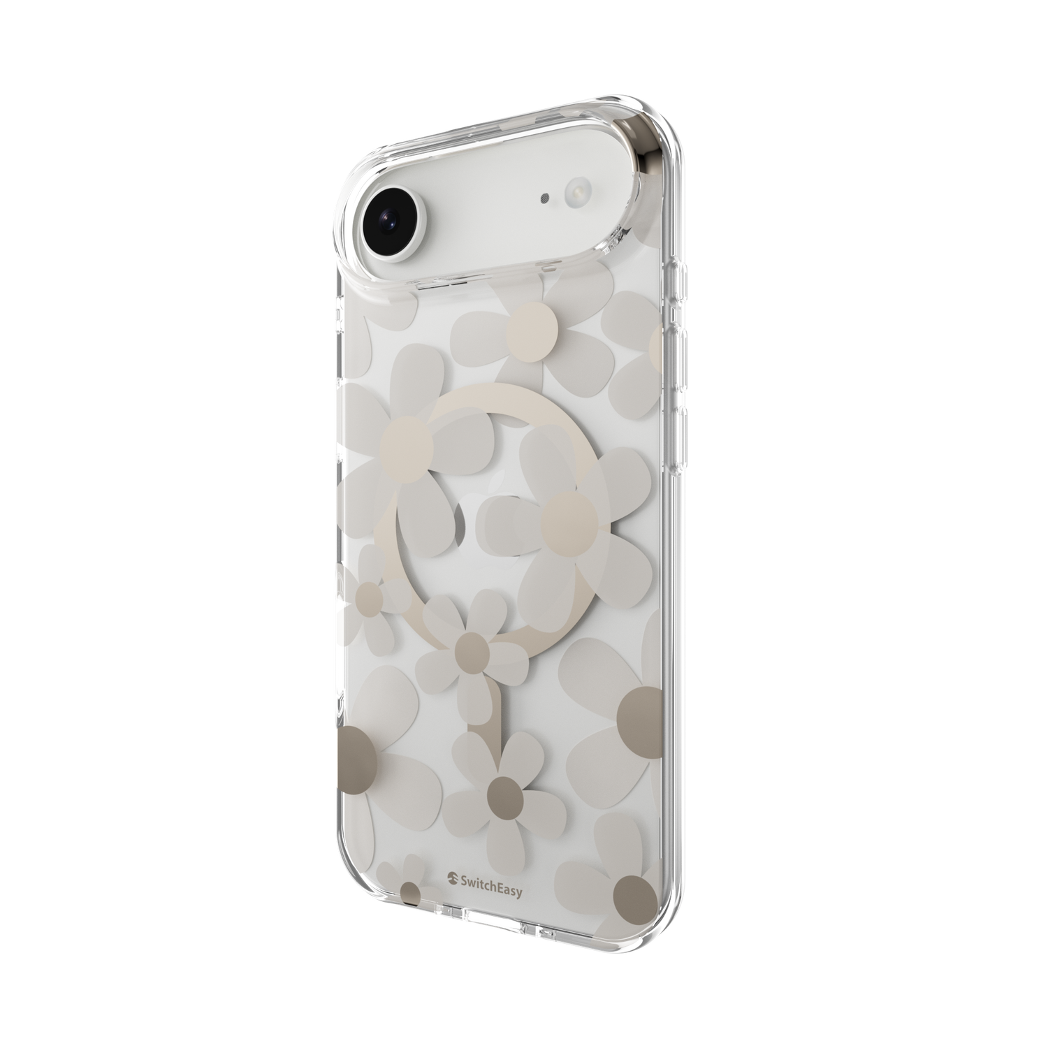 SwitchEasy iPhone Air Fleur M 3D Pattern Case, Golden Gray
