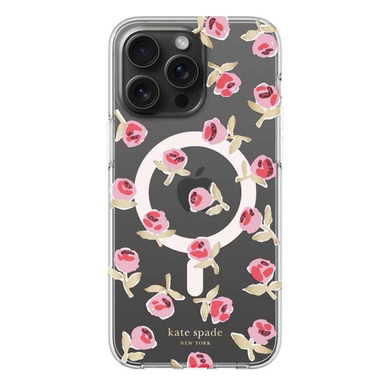KSNY iPhone 13 Pro Max Hardshell, Wispy Ditsy Rose Gold - view 1