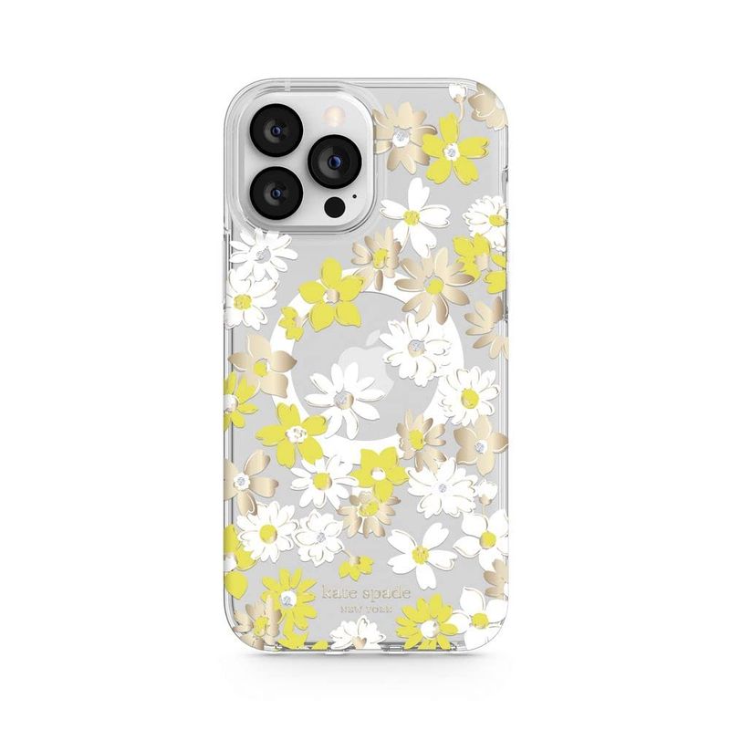 KSNY iPhone 13 Pro Max Hardshell, Yellow Floral Medley/Flax - view 1