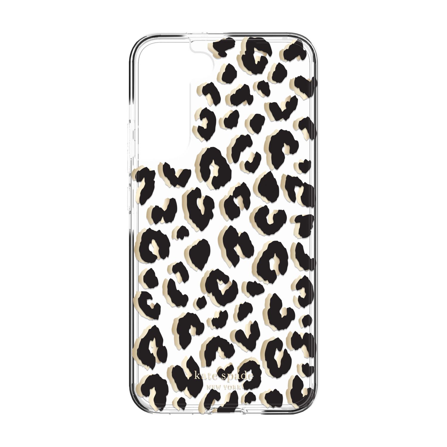 Kate Spade Samsung Galaxy S22 5G Hardshell, City Leopard Black/G