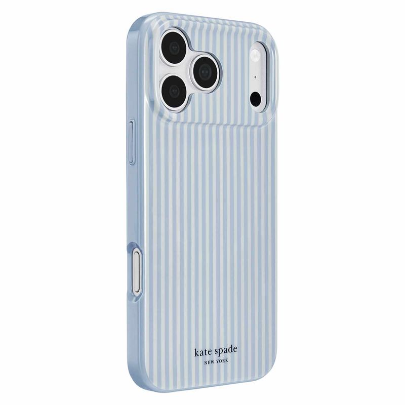 Kate Spade iPhone 18/17 Pro Case Kate Spade iPhone 18/17 Pro Case, Stripe Diamond Blue