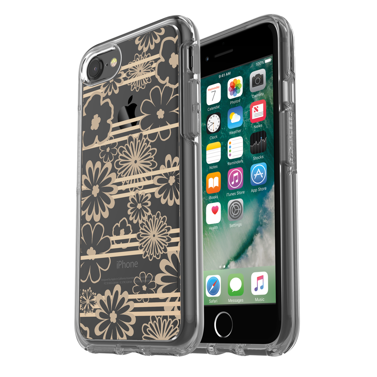 OtterBox iPhone 7 Symmetry Clear Series, Graphic Drive Me Daisy